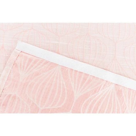 RIDEAUDISCOUNT Panneau Japonais 60 X 300 Cm Tamisant Grande Hauteur Jacquard Motifs Lignes Poires Rose - Rose 6 RIDEAUDISCOUNT Panneau Japonais 60 X 300 Cm Tamisant Grande Hauteur Jacquard Motifs Lignes Poires Rose - Rose – Image 4