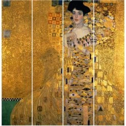 BILDERWELTEN Ensemble De Rideaux Coulissants - Gustav Klimt - Portrait Of Adele Bloch-Bauer I - 4 Rideaux à Panneaux Dimension: 250 X 240cm (4 Rideaux á 250 X 60cm), Système De Montage: Sans Suspension -Promos Store Boutique 11384782 3