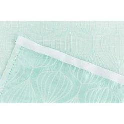 RIDEAUDISCOUNT Panneau Japonais 60 X 300 Cm Tamisant Grande Hauteur Jacquard Motifs Lignes Poires Vert D'Eau - Vert -Promos Store Boutique 11439308 4