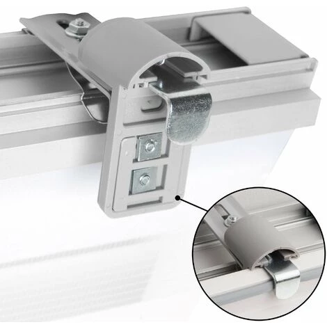 Sol Royal Double Store Enrouleur Blanc SolDecor DK9 - Store A Cassette Jour Nuit Clips Klemmfix Blanc, 160x80 Cm 5 Sol Royal Double Store Enrouleur Blanc SolDecor DK9 - Store A Cassette Jour Nuit Clips Klemmfix Blanc, 160x80 Cm – Image 3