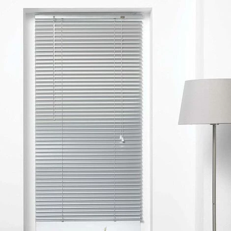STORE D'INTÉRIEUR Store Vénitien à Lamelles 90x180 Cm Aluminium Argent - Gris 4 STORE D'INTÉRIEUR Store Vénitien à Lamelles 90x180 Cm Aluminium Argent - Gris – Image 2