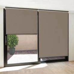 IDMARKET Lot De 2 Stores Enrouleurs L.124 X H. 225 CM Pour Pergola Taupe - Taupe 11 IDMARKET Lot De 2 Stores Enrouleurs L.124 X H. 225 CM Pour Pergola Taupe - Taupe -Promos Store Boutique 11861029 5