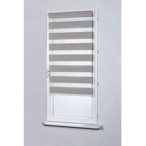 HOMEMAISON Store Enrouleur Jour Nuit à Chaînette Gris 37 X 170 Cm - Gris 3 HOMEMAISON Store Enrouleur Jour Nuit à Chaînette Gris 37 X 170 Cm - Gris