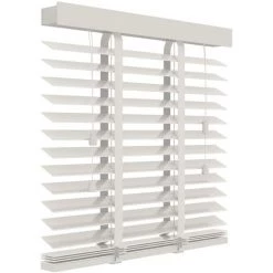 Decosol Store Horizontal Bois 50 Mm 140x180 Cm Blanc - Blanc