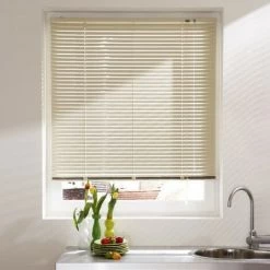 MADECOSTORE Store Vénitien Aluminium 25mm - Beige - L50 X H175cm - Beige