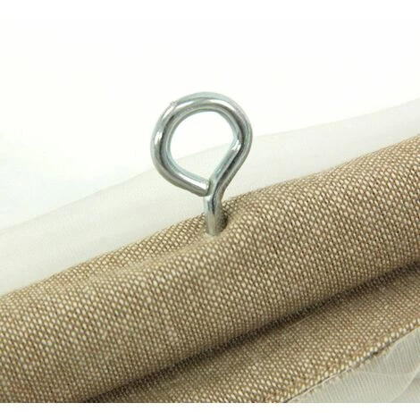 THEDECOFACTORY SHAM - <p>Store Voilage Effet Soie écru 100x200 - Beige 7 THEDECOFACTORY SHAM - <p>Store Voilage Effet Soie écru 100x200 - Beige – Image 5