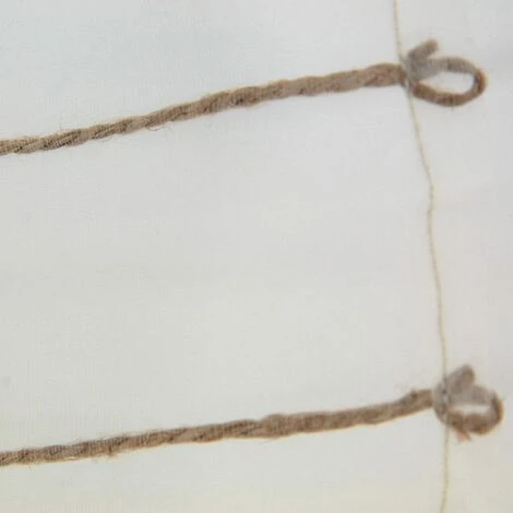 THEDECOFACTORY SHAMLYNE - <p>Store Voilage Effet Soie Avec Du Coton Et Jute écru 40x200 - Beige 5 THEDECOFACTORY SHAMLYNE - <p>Store Voilage Effet Soie Avec Du Coton Et Jute écru 40x200 - Beige – Image 3