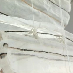 THEDECOFACTORY SHAM - <p>Store Voilage Effet Soie écru Et Noir 60x200 - Noir -Promos Store Boutique 13248882 4