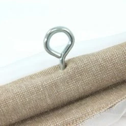 THEDECOFACTORY SHAM - <p>Store Voilage Effet Soie écru Et Noir 60x200 - Noir -Promos Store Boutique 13248882 5