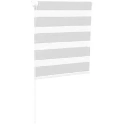 IDMARKET Lot De 2 Stores Enrouleurs Zébrés Jour Nuit L.40 X H. Max 170 CM Blancs - Blanc -Promos Store Boutique 13297963 5