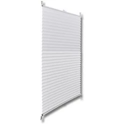 VIDAXL Store Plissé En Blanc 90 X 125 Cm - Blanc -Promos Store Boutique 14271718 3