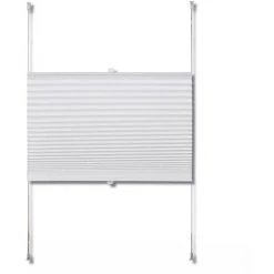 VIDAXL Store Plissé En Blanc 90 X 125 Cm - Blanc -Promos Store Boutique 14271718 4