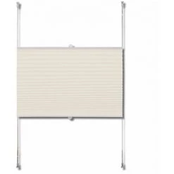 VIDAXL Store Plissé En Crème 90 X 125cm - Crème -Promos Store Boutique 14271834 4