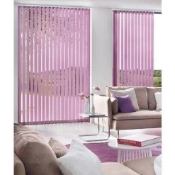 MADECOSTORE Kit Complet Store Californien à Lamelles Verticales 89mm - H280cm - Fuchsia - L48cm X H280cm - Fuchsia