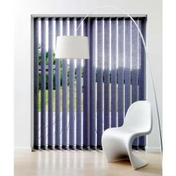 MADECOSTORE Kit Complet Store Californien à Lamelles Verticales 89mm - H280cm - Violet - L48cm X H280cm - Violet