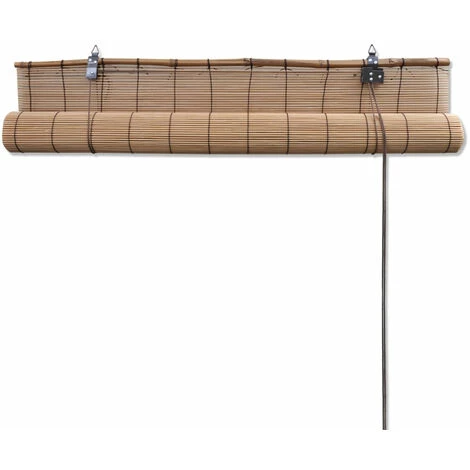 HELLOSHOP26 Store Enrouleur Bambou Brun 120 X 160 Cm Fenêtre Rideau Pare-vue Volet Roulant - Marron 4 HELLOSHOP26 Store Enrouleur Bambou Brun 120 X 160 Cm Fenêtre Rideau Pare-vue Volet Roulant - Marron – Image 2