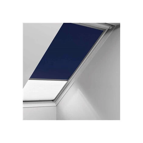 Store Duo Occultant Marine + Plissé Blanc VELUX - 78 X 118 Cm - DFD MK06 0001S 3 Store Duo Occultant Marine + Plissé Blanc VELUX - 78 X 118 Cm - DFD MK06 0001S
