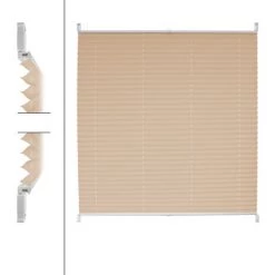 ECD GERMANY Store Plissé Rollo Aveugle Sans Perçage Pour Fenêtre Klemmfix 100 X 200 Cm Crème 9 ECD GERMANY Store Plissé Rollo Aveugle Sans Perçage Pour Fenêtre Klemmfix 100 X 200 Cm Crème -Promos Store Boutique 15937624 3