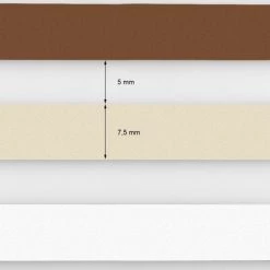 ECD GERMANY Double Store à Enrouleur Klemmfix Duo Store Fenêtre 55x150cm Blanc-beige-marron -Promos Store Boutique 15937769 5