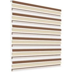 ECD Germany En Double Aveugle 85 X 150 Cm Blanc Beige Brun Klemmfix Aveugle Duo Sans Perçage 9 ECD Germany En Double Aveugle 85 X 150 Cm Blanc Beige Brun Klemmfix Aveugle Duo Sans Perçage -Promos Store Boutique 15937791 3