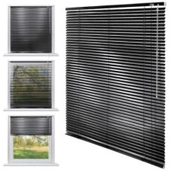 ECD Germany Aluminium Stores 50 X 130 Cm - Ailettes En Aluminium - - Noir Protection Visuelle, La Lumière Et L'éblouissement - Pour Fenêtres Et Portes - Y Compris Tous Les Accessoires De Montage -. Store De Fenêtre En Aluminium Store Vénitien Rollo -Promos Store Boutique 15938116 4