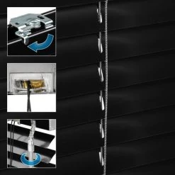 Aveugles ECD Germany Alu 120 X 130 Cm - Noir - Ailettes En Aluminium - Protection Visuelle, La Lumière Et L'éblouissement - Pour Fenêtre Et Porte - Y Compris Toutes Les Pièces D'assemblage -. Store De Fenêtre En Aluminium Store Vénitien Rollo 11 Aveugles ECD Germany Alu 120 X 130 Cm - Noir - Ailettes En Aluminium - Protection Visuelle, La Lumière Et L'éblouissement - Pour Fenêtre Et Porte - Y Compris Toutes Les Pièces D'assemblage -. Store De Fenêtre En Aluminium Store Vénitien Rollo -Promos Store Boutique 15938133 5