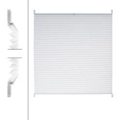ECD Germany Plissés 55 X 100 Cm - Blanc - Klemmfix - EasyFix - Sans Perçage - Pour Le Soleil Et La Protection De La Vie Privée - Pour Les Fenêtres Et Portes -. - Y Compris Matériel Aveugle Store Ombre Fenêtre Aveugle Romaine 9 ECD Germany Plissés 55 X 100 Cm - Blanc - Klemmfix - EasyFix - Sans Perçage - Pour Le Soleil Et La Protection De La Vie Privée - Pour Les Fenêtres Et Portes -. - Y Compris Matériel Aveugle Store Ombre Fenêtre Aveugle Romaine -Promos Store Boutique 16030919 3