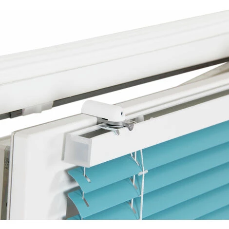 AVOSDIM 2 Fixations Sans Perçage Universelles & Réglables Pour Store Vénitien - Blanc - Blanc 4 AVOSDIM 2 Fixations Sans Perçage Universelles & Réglables Pour Store Vénitien - Blanc - Blanc – Image 2
