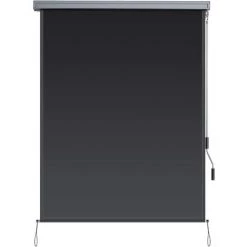 COSTWAY Store Enrouleur Occultant Grande Bloquement De La Lumière Kit De Montage Inclus 160x150 CM Écran D'Intimité Imperméable