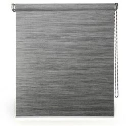 MADECOSTORE Store Enrouleur Tamisant Gris Chiné H250cm - Gamme Must - Gris Foncé - L64 X H250cm - Gris Foncé -Promos Store Boutique 18079771 2