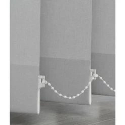 MADECOSTORE Kit Complet Store Californien à Lamelles Verticales 89mm - H260cm - Gris - L150cm X H260cm - Gris -Promos Store Boutique 18164907 5