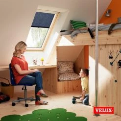 Store Rideau Tamisant VELUX Original Avec Crochets Pour Fenêtres De Toit VELUX, CK04, C04, 6, CK02, C02, CK01, C01, 9 Bleu Foncé -Promos Store Boutique 19242545 4