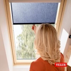 Store Rideau Tamisant VELUX Original Avec Crochets Pour Fenêtres De Toit VELUX, CK04, C04, 6, CK02, C02, CK01, C01, 9 Bleu Foncé -Promos Store Boutique 19242545 5