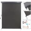 MUCOLA Store Vertical 160x250 Cm Store Latéral Store Anthracite Protection Contre Le Vent Protection Solaire Store à Rouleau Terrasse Toit Protection Du Balcon -Promos Store Boutique 19850064 1