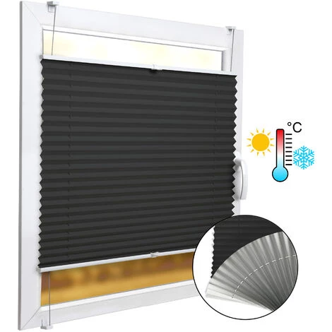 SOL ROYAL SolDecor P42 Store Plissé Isolant Thermique Bi Colore - Anthracite 150cm, 65cm 3 SOL ROYAL SolDecor P42 Store Plissé Isolant Thermique Bi Colore - Anthracite 150cm, 65cm