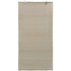 HELLOSHOP26 Store Enrouleur Bambou Naturel 120 X 220 Cm Fenêtre Rideau Pare-vue Volet Roulant - Marron -Promos Store Boutique 2537286 5