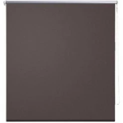 HELLOSHOP26 Store Enrouleur Marron Occultant 160 X 230 Cm Fenêtre Rideau Pare-vue Volet Roulant - Marron