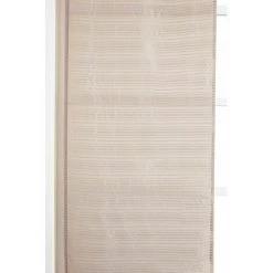 RIDEAUDISCOUNT Panneau Japonais 60 X 300 Cm à Scratch Grande Hauteur Rayures Horizontales Tissées Taupe - Brun -Promos Store Boutique 25960143 3