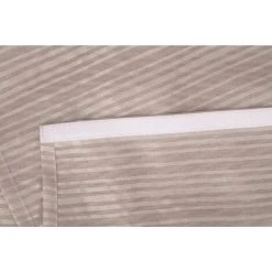 RIDEAUDISCOUNT Panneau Japonais 60 X 300 Cm à Scratch Grande Hauteur Rayures Horizontales Tissées Taupe - Brun -Promos Store Boutique 25960143 4