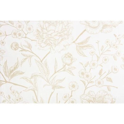 RIDEAUDISCOUNT Panneau Japonais 60 X 300 Cm à Scratch Grande Hauteur Effet Lin Imprimé Motif Floral Taupe - Naturel 6 RIDEAUDISCOUNT Panneau Japonais 60 X 300 Cm à Scratch Grande Hauteur Effet Lin Imprimé Motif Floral Taupe - Naturel – Image 4