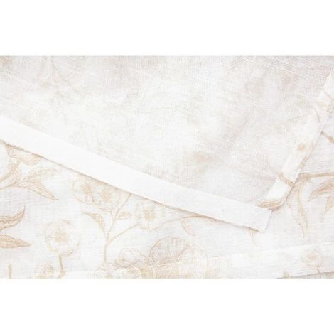 RIDEAUDISCOUNT Panneau Japonais 60 X 300 Cm à Scratch Grande Hauteur Effet Lin Imprimé Motif Floral Taupe - Naturel 7 RIDEAUDISCOUNT Panneau Japonais 60 X 300 Cm à Scratch Grande Hauteur Effet Lin Imprimé Motif Floral Taupe - Naturel – Image 5