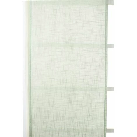 RIDEAUDISCOUNT Panneau Japonais Transparent 60 X 300 Cm à Scratch Grande Hauteur Effet Lin Uni Vert D'Eau - Vert 5 RIDEAUDISCOUNT Panneau Japonais Transparent 60 X 300 Cm à Scratch Grande Hauteur Effet Lin Uni Vert D'Eau - Vert – Image 3