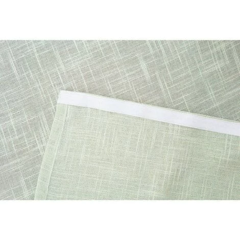 RIDEAUDISCOUNT Panneau Japonais Transparent 60 X 300 Cm à Scratch Grande Hauteur Effet Lin Uni Vert D'Eau - Vert 6 RIDEAUDISCOUNT Panneau Japonais Transparent 60 X 300 Cm à Scratch Grande Hauteur Effet Lin Uni Vert D'Eau - Vert – Image 4