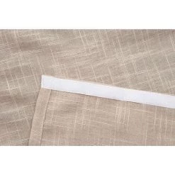 RIDEAUDISCOUNT Panneau Japonais Transparent 60 X 300 Cm à Scratch Grande Hauteur Effet Lin Uni Taupe - Brun -Promos Store Boutique 25960373 4