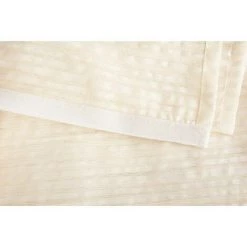 RIDEAUDISCOUNT Panneau Japonais 60 X 300 Cm à Scratch Grande Hauteur Rayures Horizontales Tissées Ivoire - Ecru -Promos Store Boutique 25960375 4