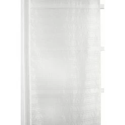 RIDEAUDISCOUNT Panneau Japonais 60 X 300 Cm à Scratch Grande Hauteur Rayures Horizontales Tissées Blanc - Blanc -Promos Store Boutique 25960378 3