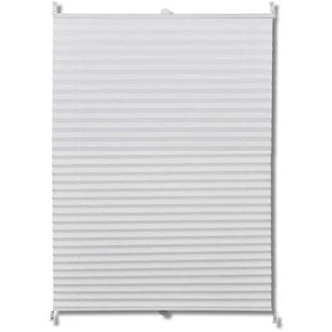 TRUE DEAL Store Plissé En Blanc 80 X 100 Cm 4 TRUE DEAL Store Plissé En Blanc 80 X 100 Cm – Image 2