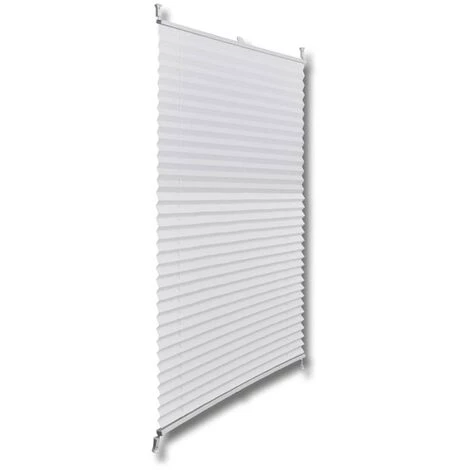 TRUE DEAL Store Plissé En Blanc 80 X 125 Cm 5 TRUE DEAL Store Plissé En Blanc 80 X 125 Cm – Image 3