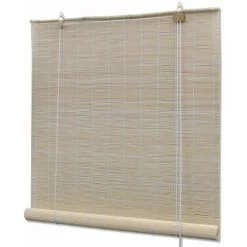 ASUPERMALL Store Roulant En Bambou 80 X 220 Cm Naturel