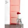 RIDEAUDISCOUNT Panneau Japonais Transparent 60 X 300 Cm à Scratch Grande Hauteur Effet Lisse Uni Rouge - Rouge -Promos Store Boutique 26743083 1
